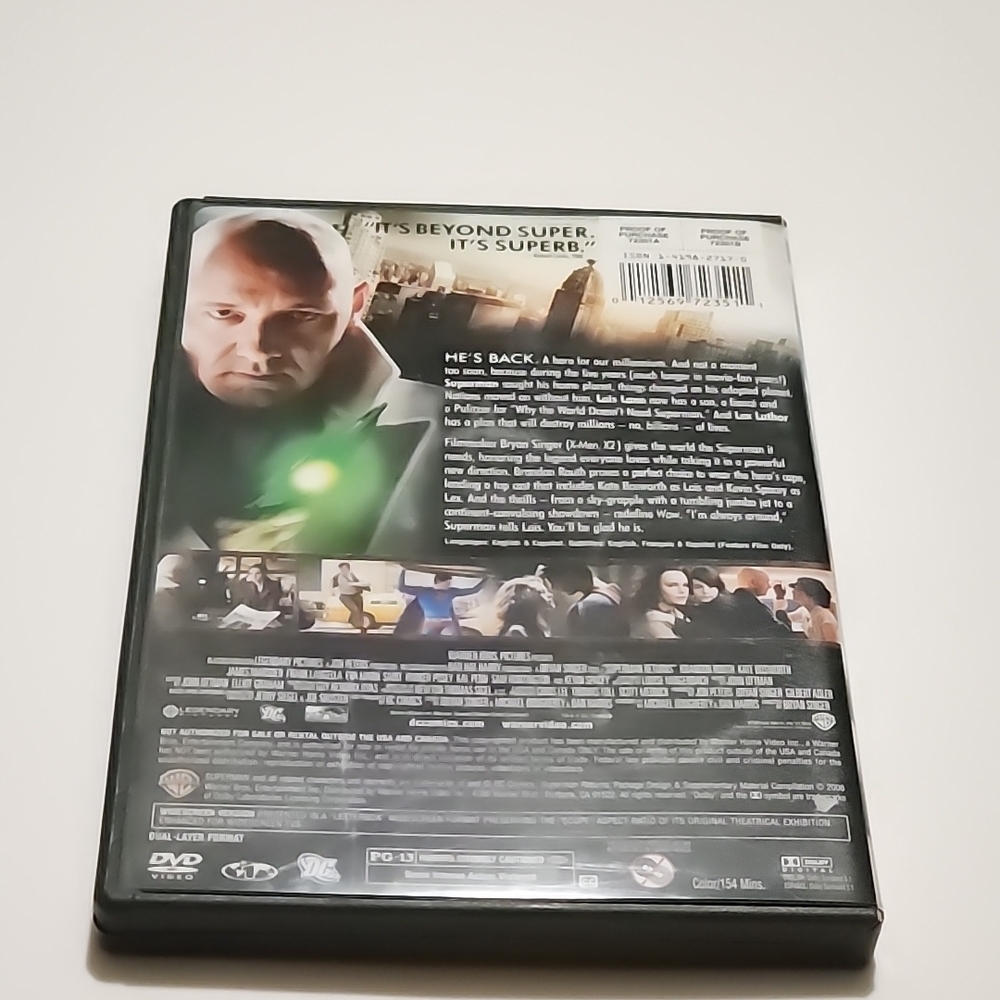 DC Superman Returns Blu-ray - Blue and Red Cover - Picture 2 of 3